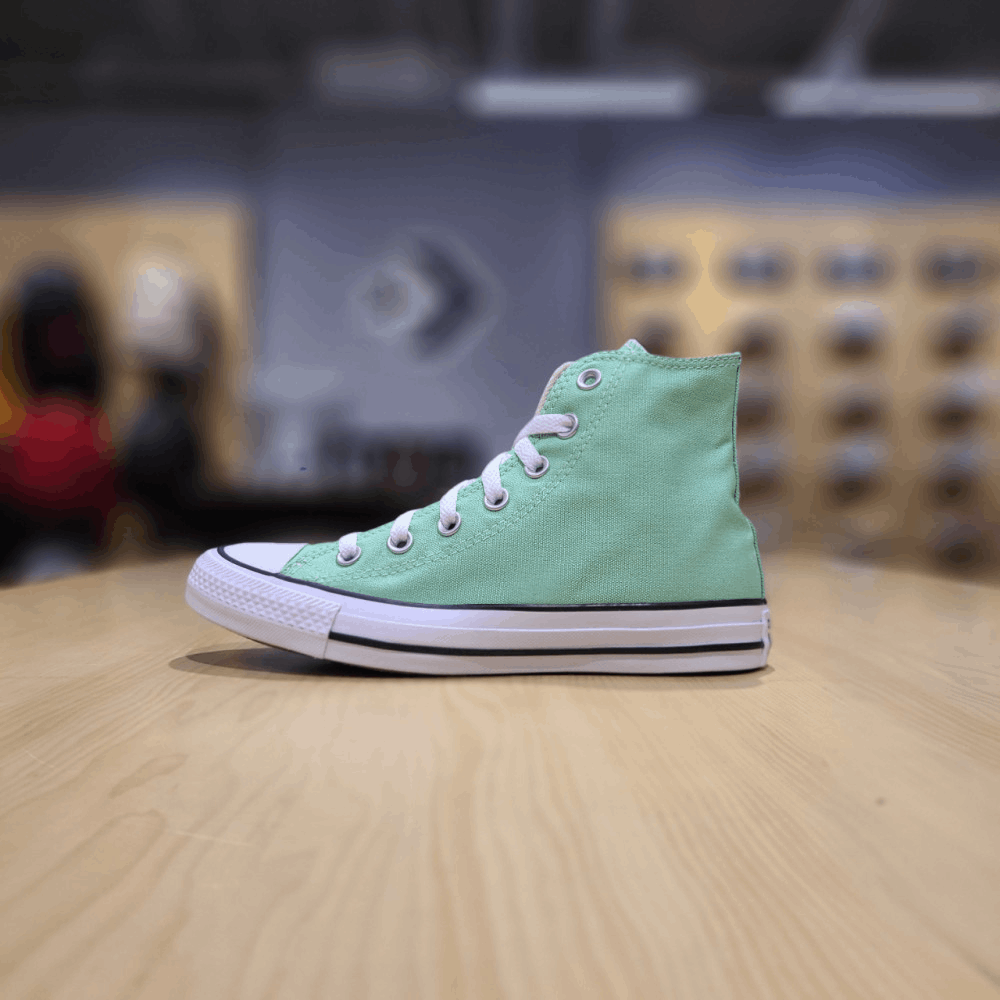 商品【预售商品15天发货】 Converse|【韩国直邮|包邮包税】匡威 女士 CHUNK TAYLOR ALL STAR SEASONAL 彩色 陶瓷 绿色 高腰 运动鞋 170465C,价格¥441,第2张图片详细描述
