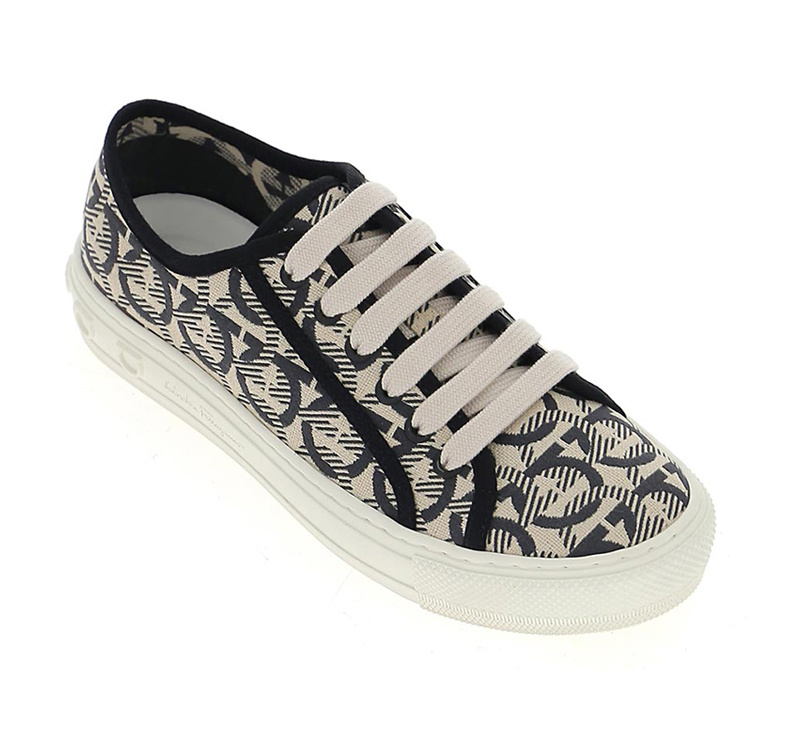 商品[国内直发] Salvatore Ferragamo|SALVATORE FERRAGAMO 菲拉格慕 女士米色运动鞋 03-5303-707040,价格¥2262,第5张图片详细描述