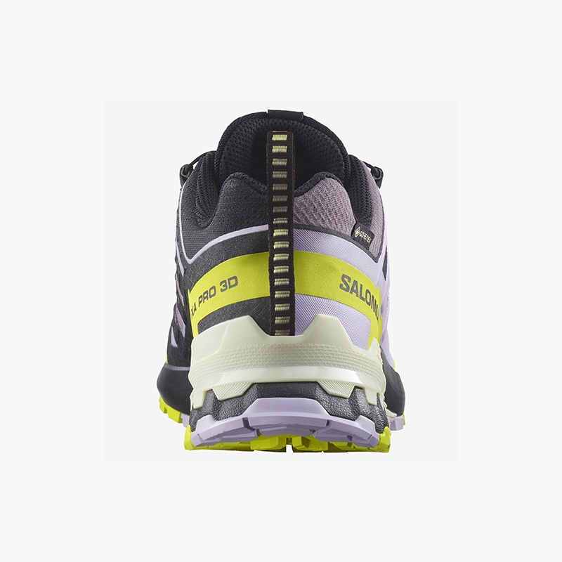 商品Salomon|SALOMON 24新款 XP3VGT系列女士紫黄色黑色纺织耐用越野跑鞋,价格¥1360,第3张图片详细描述