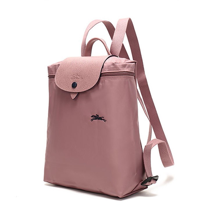 商品Longchamp|LONGCHAMP 珑骧 女士织物可折叠女包双肩包  复古粉色  L1699619P44,价格¥625,第6张图片详细描述