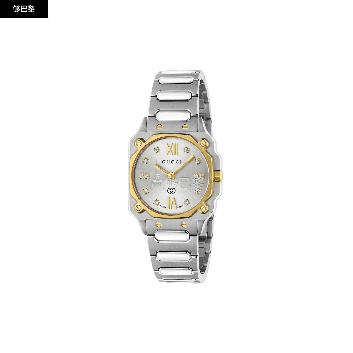 商品Gucci|【预售】 古驰 24秋冬 女士 腕表 G-FLAT系列24毫米腕表 811580 IEFA0 8155,价格¥18616,第2张图片详细描述