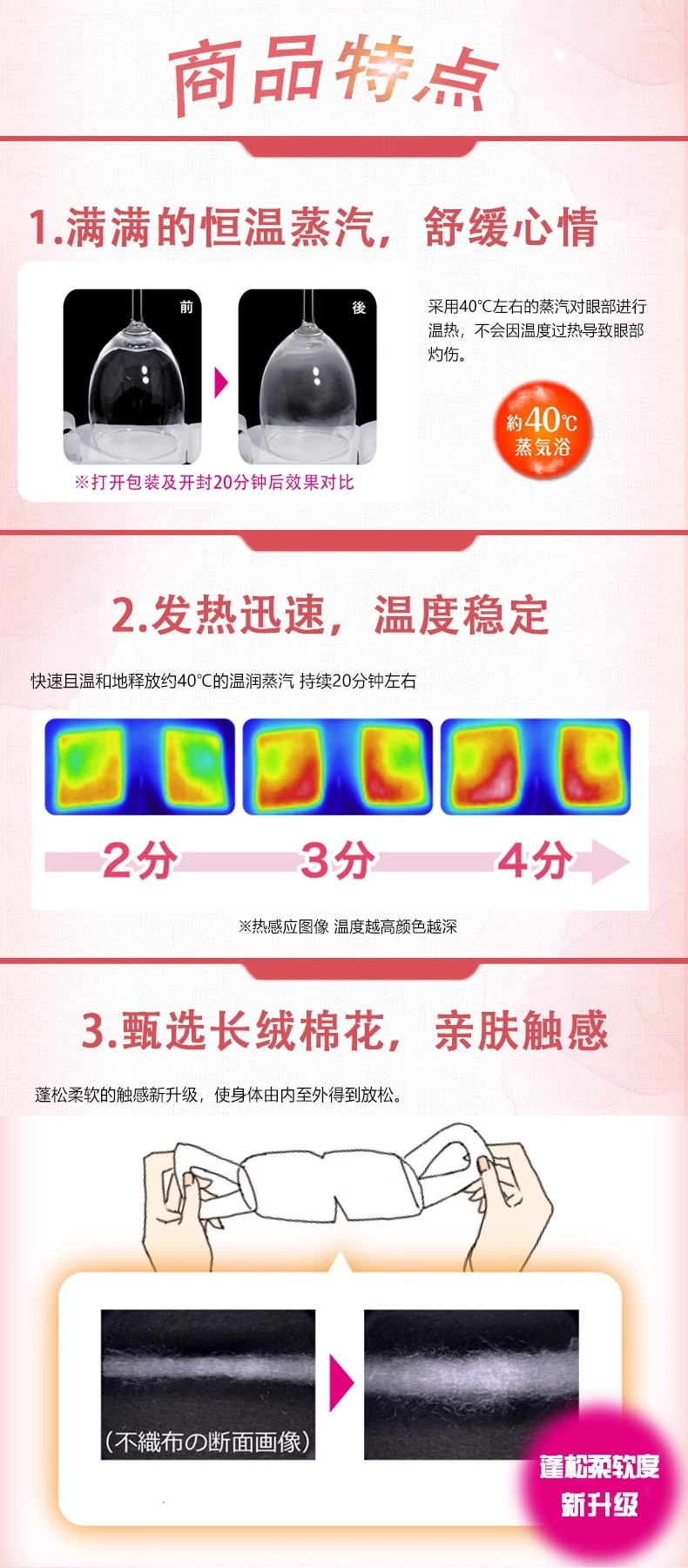 商品【原封正品】 KAO|KAO 花王 舒缓解眼部疲劳蒸汽眼罩 12片/盒,价格¥53,第4张图片详细描述