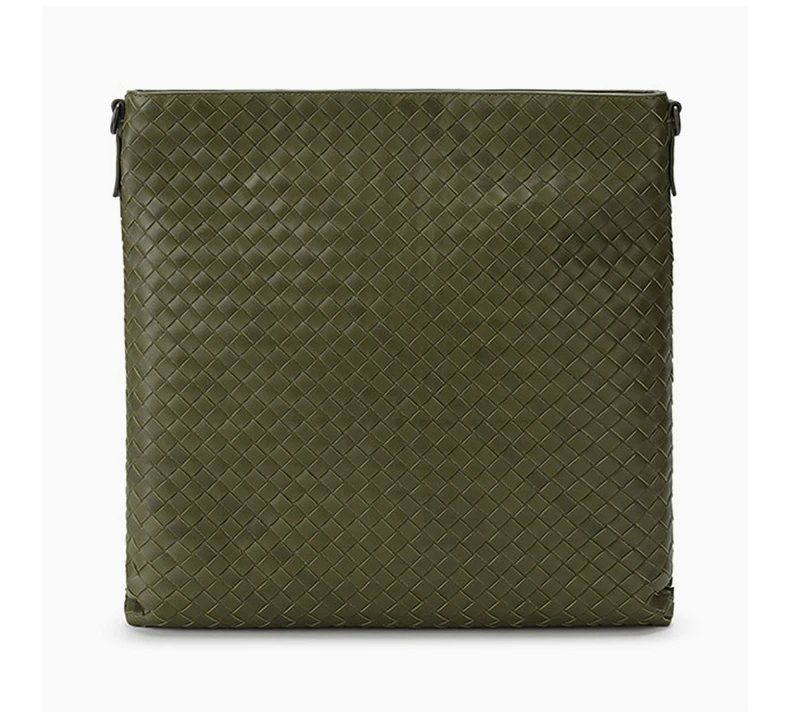 商品Bottega Veneta|BOTTEGA VENETA 女士绿色编织小羊皮单肩包 276356-V465C-8767,价格¥5114,第5张图片详细描述