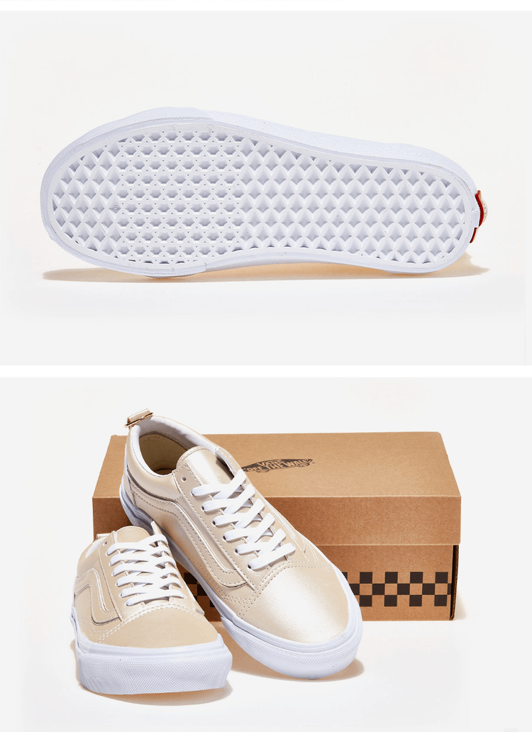 商品Vans|【Brilliant|包邮包税】万斯 OLD SKOOL  运动鞋 SNEAKERS  V36CF BEIGE/WHITE,价格¥214,第3张图片详细描述