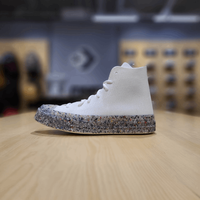 商品【预售商品15天发货】 Converse|【韩国直邮|包邮包税】匡威 CHUNK TAYLOR1970 RENUE 针织 Egret 高腰 帆布鞋 170864C,价格¥287,第2张图片详细描述