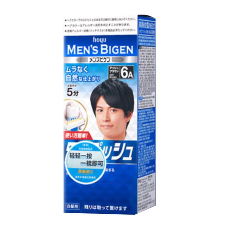 商品Bigen|日本Bigen美源男士染发剂纯植物染发膏遮盖白发深棕色6,价格¥127,第2张图片详细描述