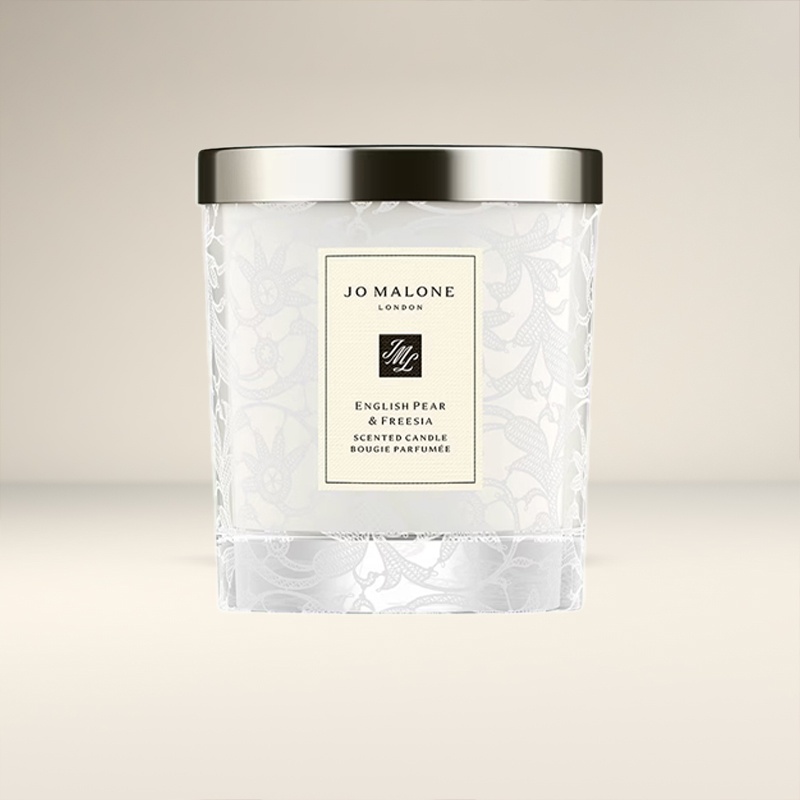 商品Jo Malone London|祖玛珑 英国梨与小苍兰香薰蜡烛200g 蕾丝花纹瓶 无外盒,价格¥404,第4张图片详细描述