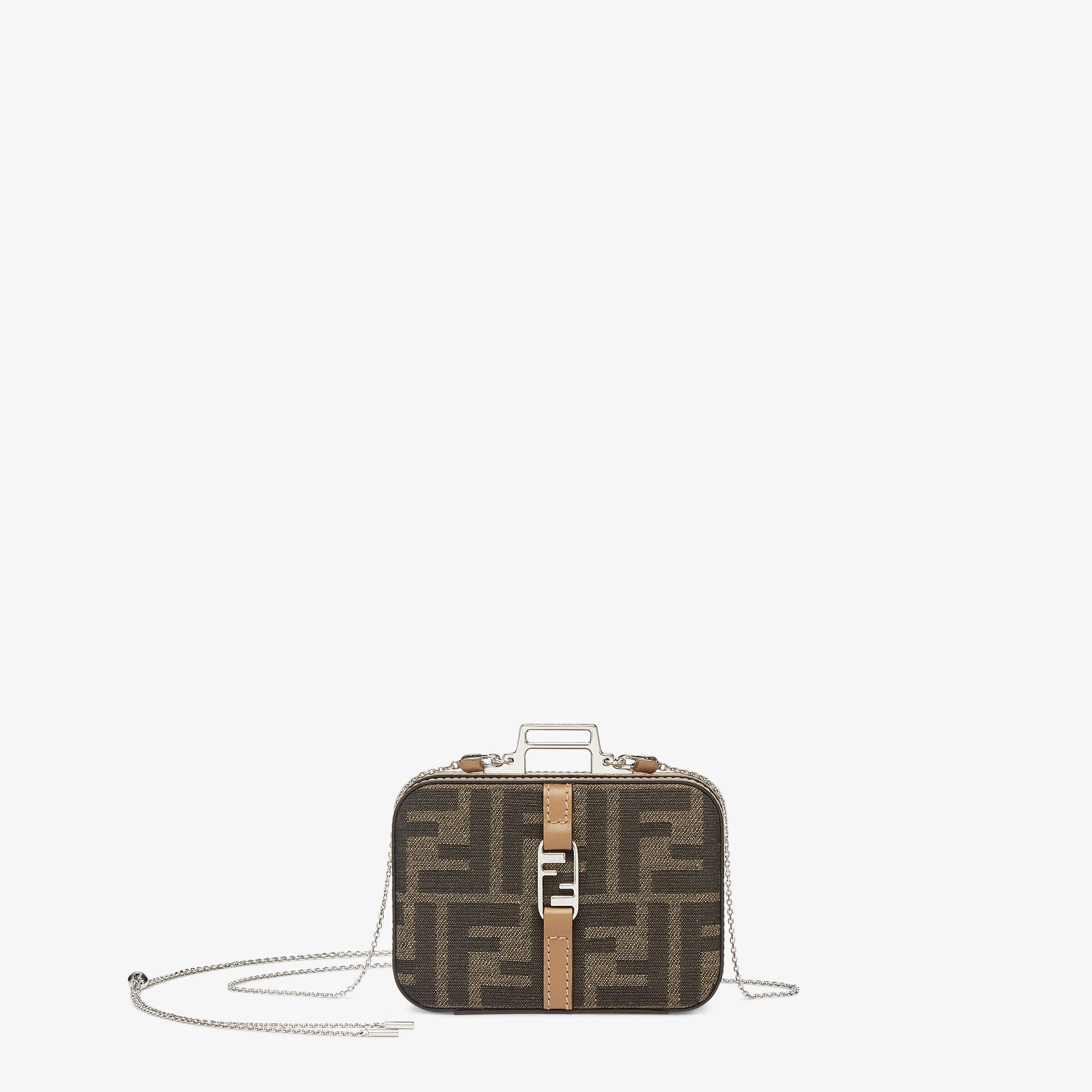 商品[国内直发] Fendi|FENDI 棕色男士零钱包 7VA567-AFBV-F1HRM,价格¥15739,第1张图片详细描述