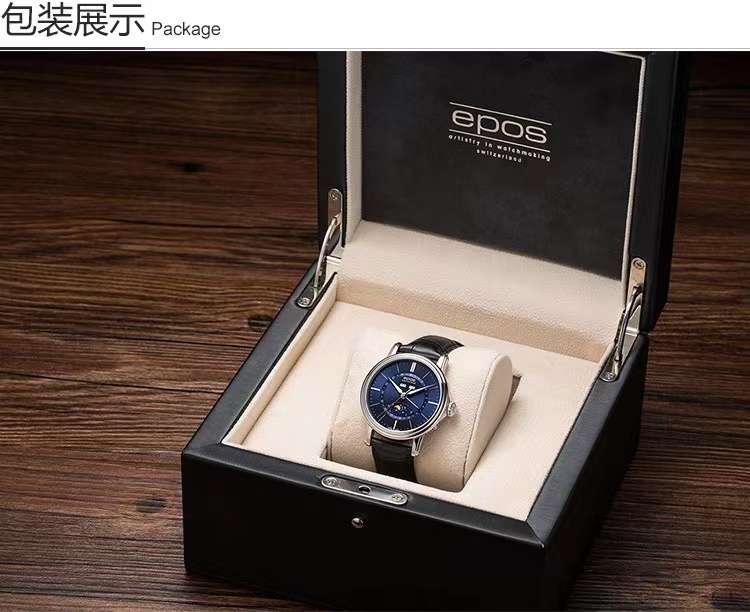 商品[国内直发] EPOS|瑞士爱宝时EPOS 月相自动机械男表蓝海月进口3391.832.20.56.25,价格¥16084,第14张图片详细描述