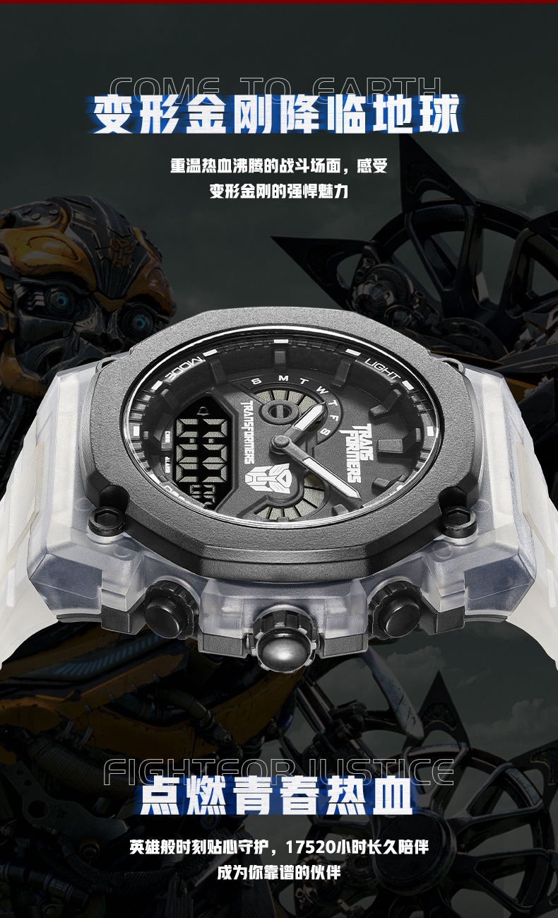 商品[国内直发] Mark Fairwhale|马克华菲品牌手表潮流电子表黑武士多功能联名男士手表,价格¥210,第6张图片详细描述