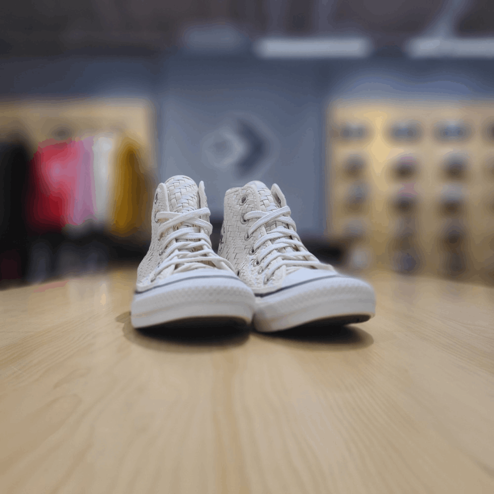 商品【预售商品15天发货】 Converse|【韩国直邮|包邮包税】匡威 CHUNK TAYLOR All Star Tonal Weaving White 运动鞋 171075C,价格¥345,第3张图片详细描述