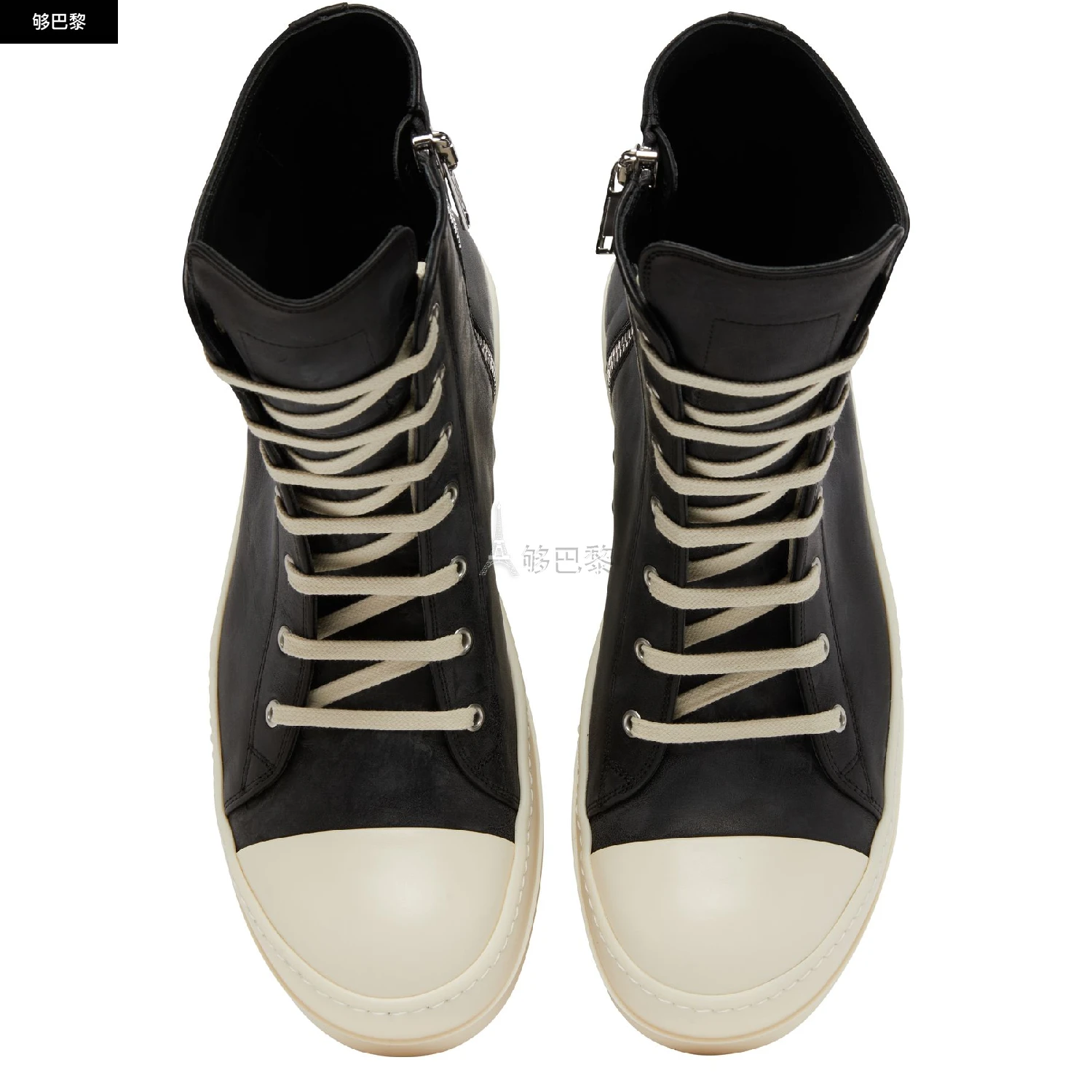 商品Rick Owens|【特惠8.4折】【预售】 男士 休闲运动鞋 �皮革运动鞋  RU01D3890/LOO/911 OWE44637BCK,价格¥6882,第6张图片详细描述