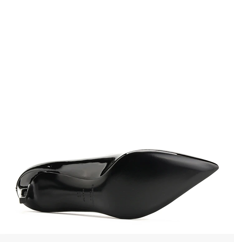 商品[国内直发] Yves Saint Laurent|YSL 圣罗兰 女士黑色漆皮高跟鞋   375368-B8I00-1000,价格¥2887,第8张图片详细描述