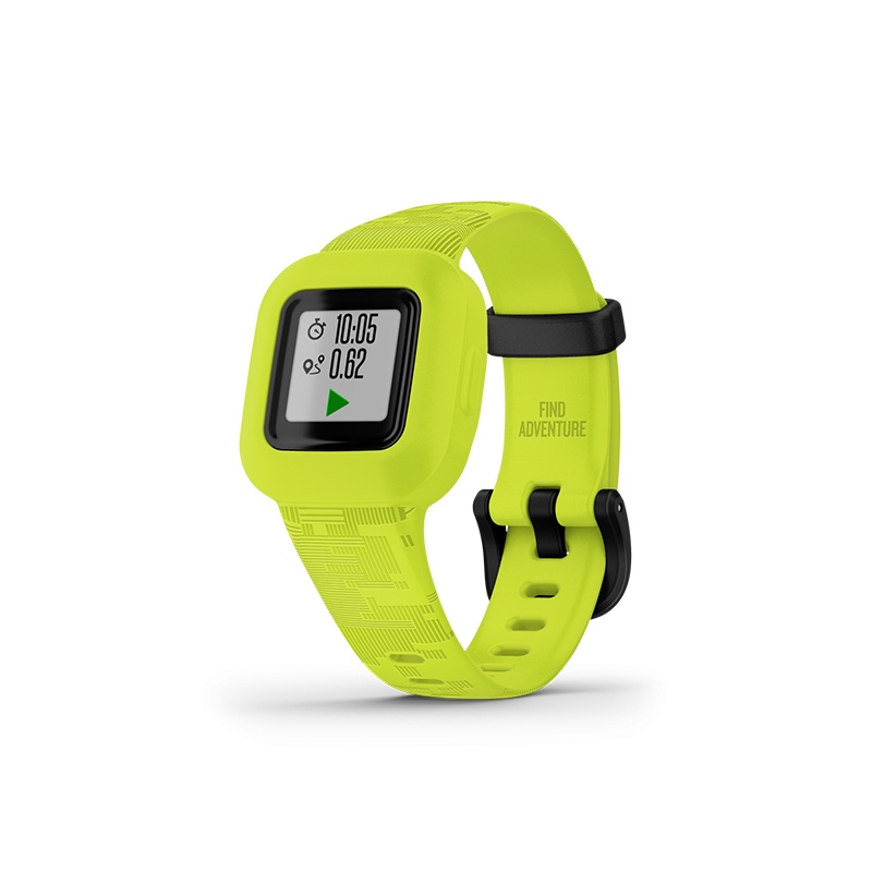 商品Garmin|GARMIN 儿童绿色硅胶表盘石英机芯硅胶表带运动手表,价格¥966,第4张图片详细描述