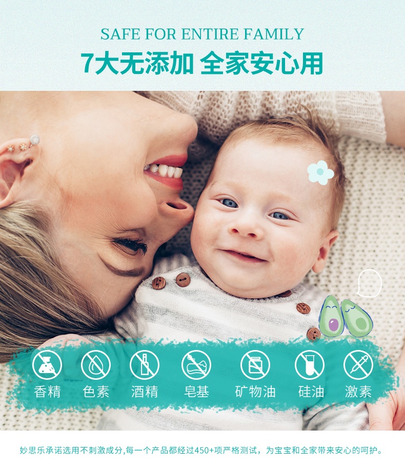 商品[国内直发] Mustela|妙思乐思恬雅沐浴露温和清洁缓解皮肤干燥宝宝沐浴露200ML,价格¥148,第8张图片详细描述