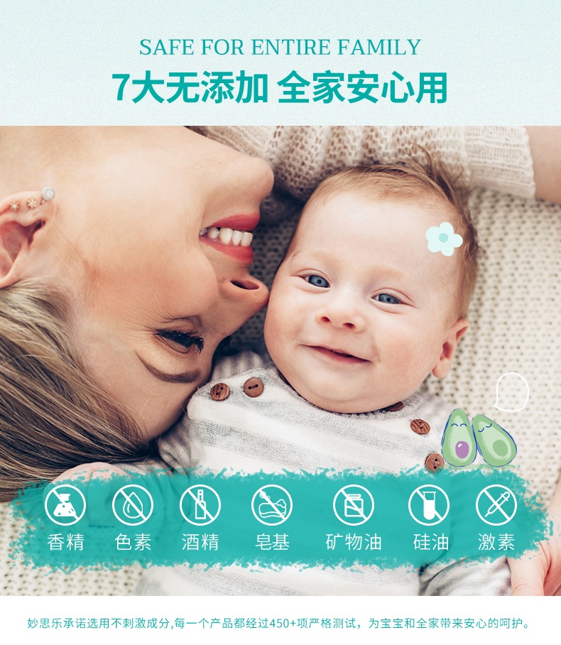 商品[国内直发] Mustela|妙思乐思恬雅沐浴露温和清洁缓解皮肤干燥宝宝沐浴露200ML,价格¥149,第8张图片详细描述