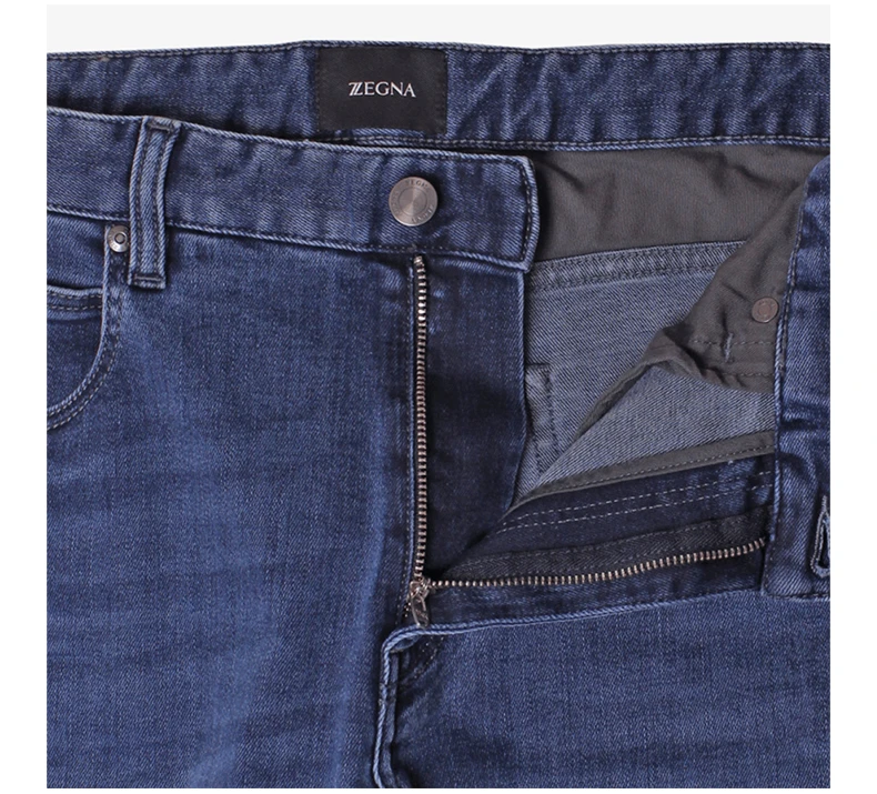 商品Zegna|ZEGNA 男士蓝色棉质牛仔裤 VU715-ZZ530-B05,价格¥1392,第7张图片详细描述
