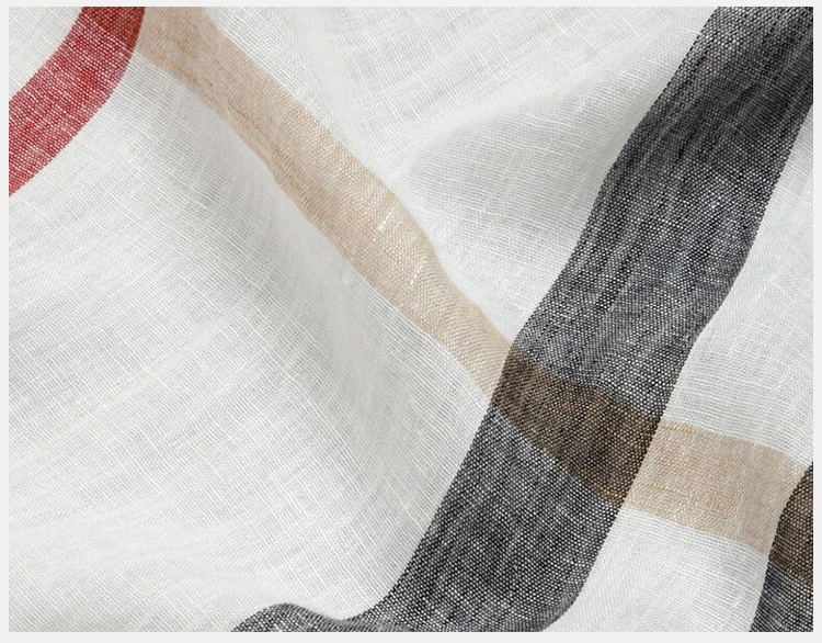 商品[国内直发] Burberry|Burberry 博柏利 女士黑白格纹亚麻材质格纹围巾 3902582,价格¥1649,第6张图片详细描述