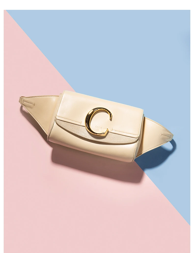 商品[国内直发] Chloé|Chloe' 蔻依 米色女士腰包 C19US195-A37-290,价格¥3968,第11张图片详细描述