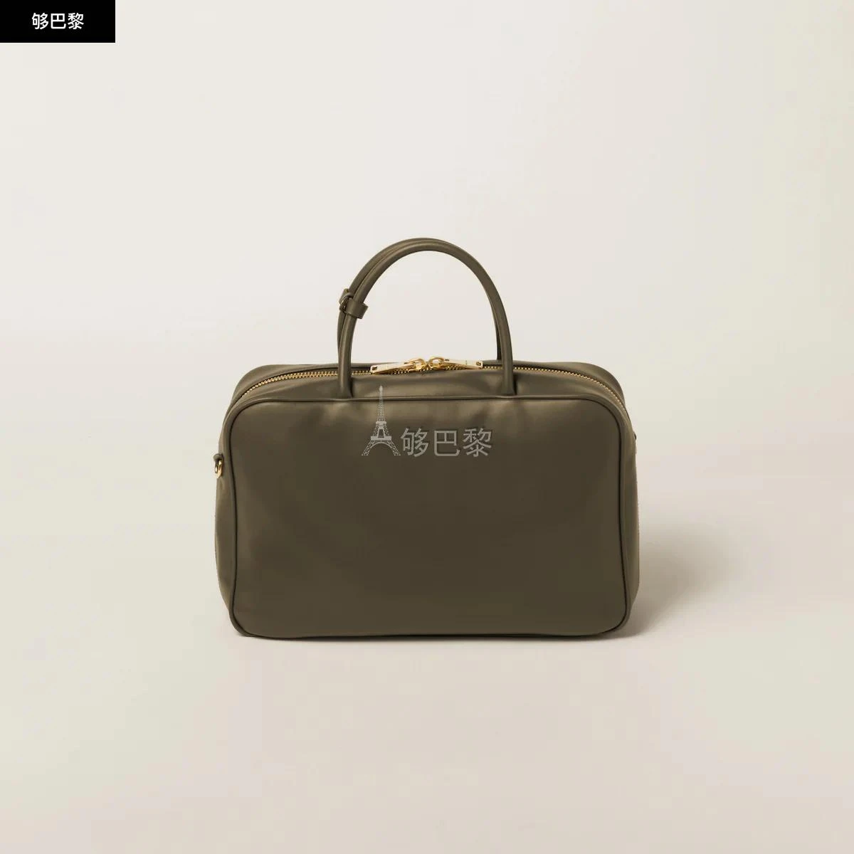 商品Miu Miu|包邮包税【预售7天发货】 MIUMIU缪缪 23秋冬 女士 手提包 Sac à main en cuir 5BB117_2DDJ_F0161_V_TOO,价格¥19639,第6张图片详细描述