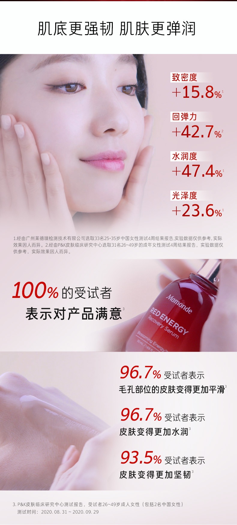 商品[国内直发] Mamonde|梦妆红小胖焕活肌底修护精华补水保湿修护温和肌底液（效期2023-12）,价格¥218,第7张图片详细描述