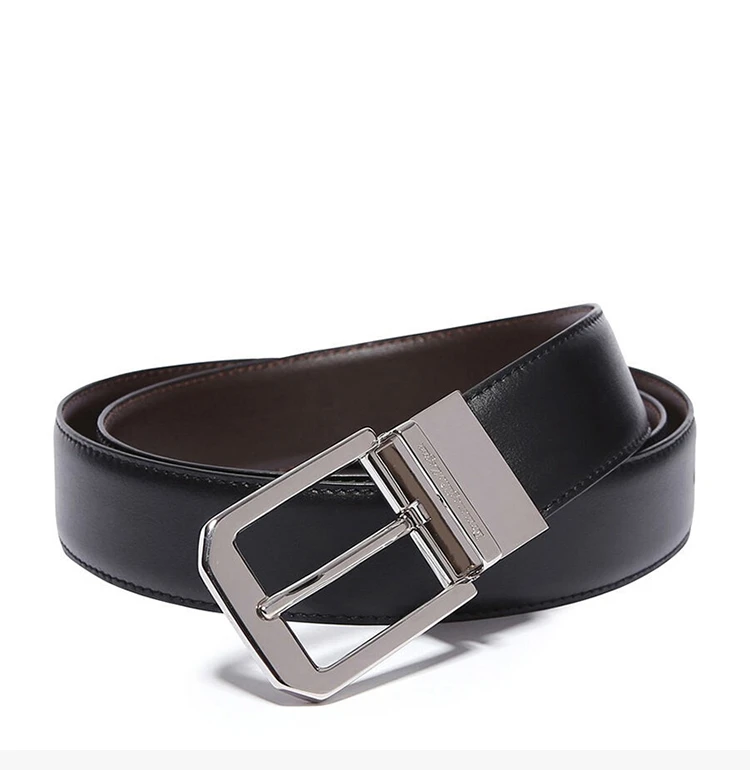 商品[国内直发] Zegna|ZEGNA 杰尼亚 男士黑色牛皮腰带 ZPJ45-977-NTM【包装随机，部分无包装盒】,价格¥1055,第5张图片详细描述
