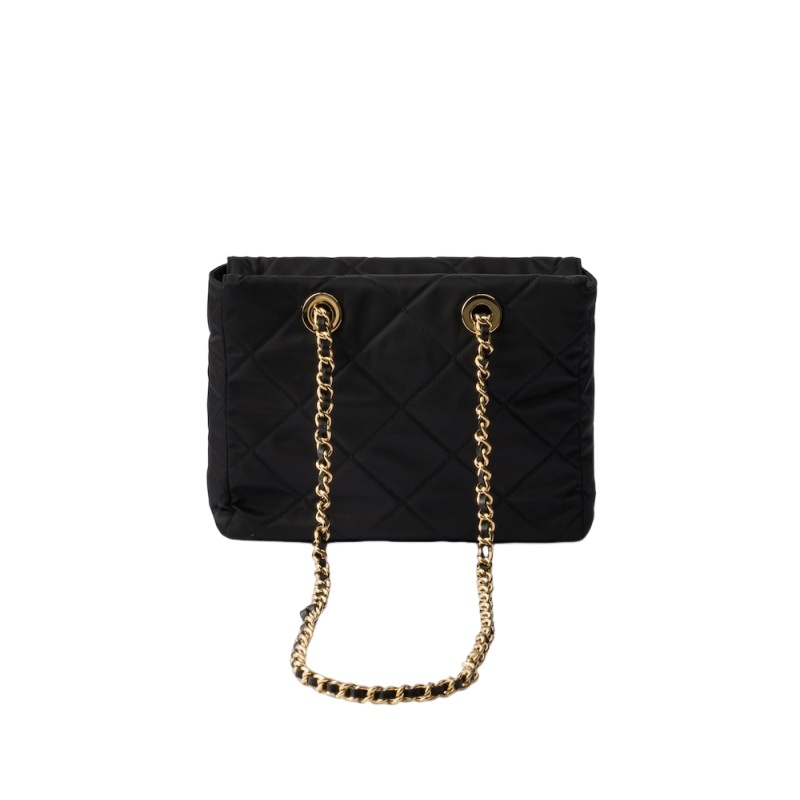商品Prada|普拉达 女士黑色尼龙金属装饰拉链开合单肩手提包 1BG468_2AOS_F077G_V_COO（三色可选）,价格¥15447,第21张图片详细描述