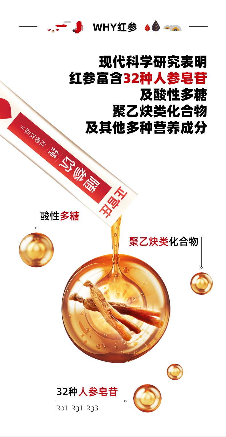 商品[国内直发] Jeong Gwanjang|正官庄 红参二代 红参液10g*30包,价格¥209,第5张图片详细描述