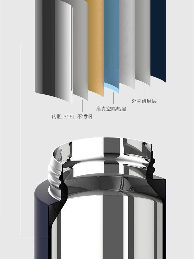 商品[国内直发] XIAOMI|小米米家保温杯弹盖版316批发男女学生便携保温杯304不锈钢水杯,价格¥186,第7张图片详细描述