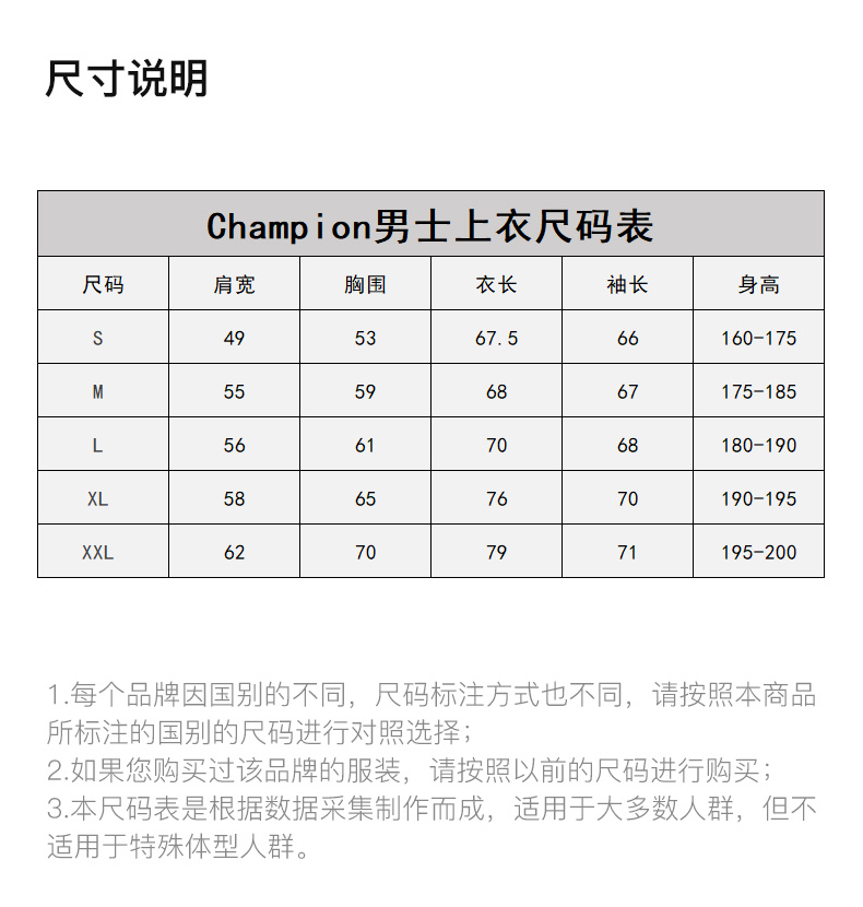 商品[国内直发] CHAMPION|Champion 男士草写logo连帽卫衣athletics线 GF89H-586616-1IC,价格¥344,第3张图片详细描述