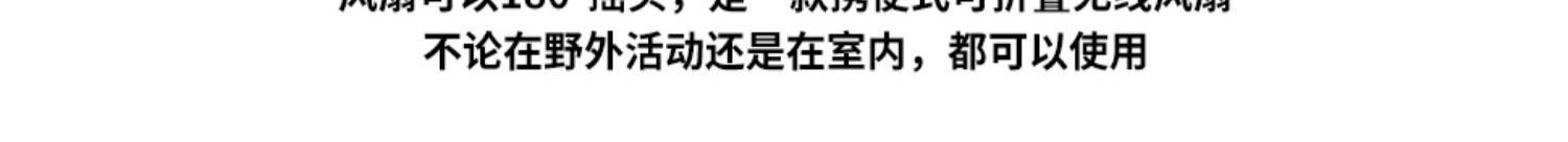 商品[国内直发] OLYMMONS|户外露营电风扇可充电照明帐篷风扇灯营地灯小风扇续航长便携,价格¥199,第11张图片详细描述