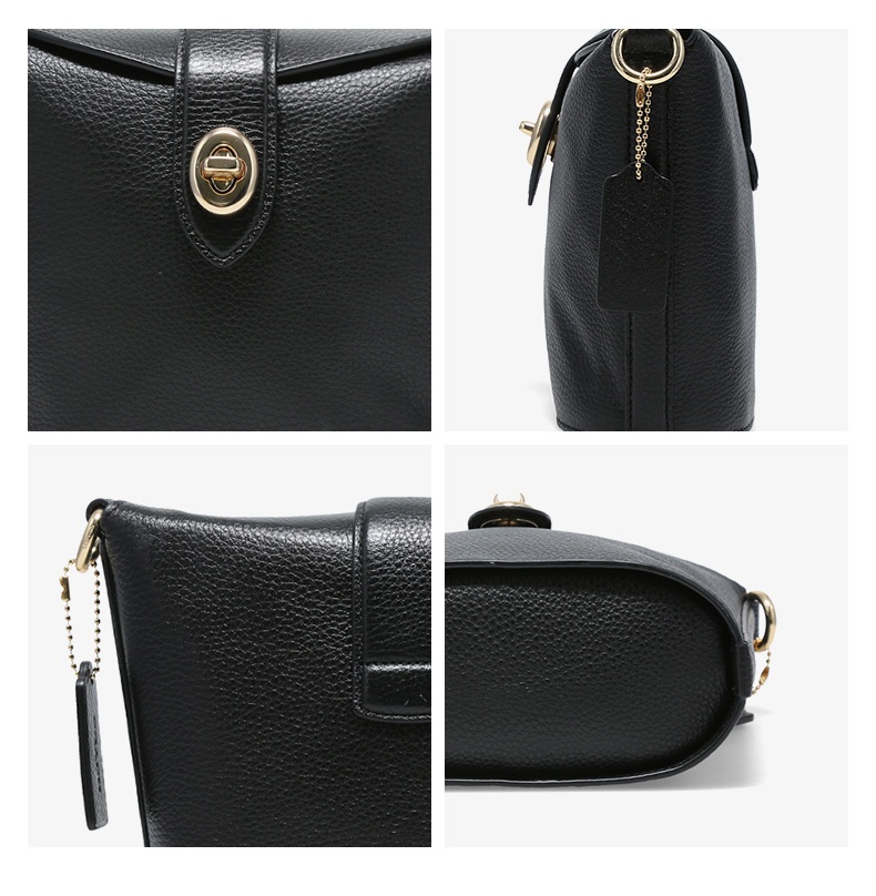 商品[国内直发] Coach|COACH 女包欧美时尚旋锁单肩斜挎包 C2814IMBLK,价格¥1067,第8张图片详细描述