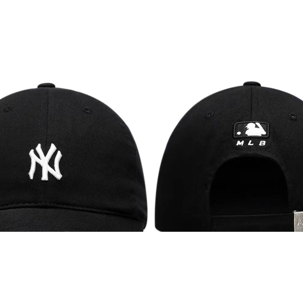 商品MLB|【享贝家】ZY- MLB 美联棒黑色白NY小标棒球帽 男女同款 黑色 3ACP7701NK0030-50BKS,价格¥183,第8张图片详细描述