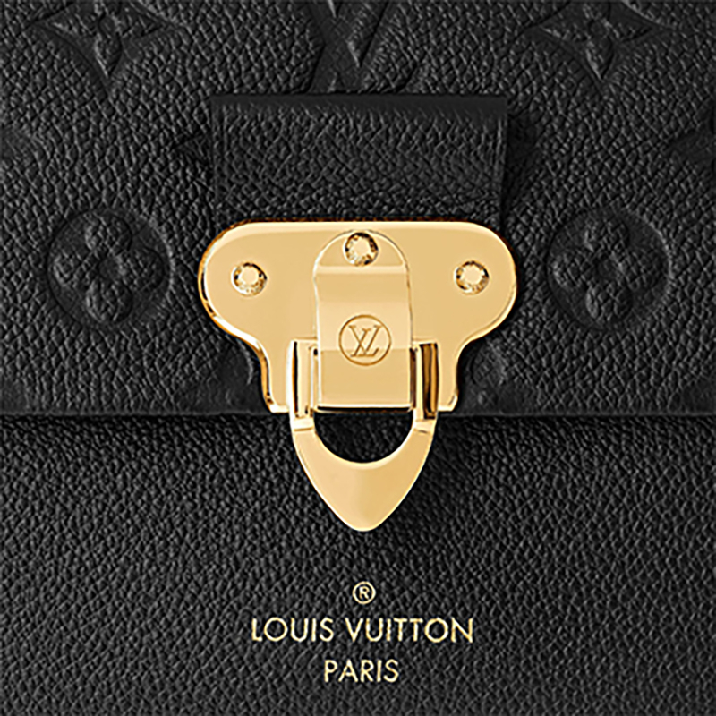 商品Louis Vuitton|预售十天 Louis Vuitton/路易威登 22春夏新款Vavin系列 女士小号黑色老花压花牛皮革金扣金链翻盖开合单肩斜挎链条包M44151,价格¥21350,第6张图片详细描述