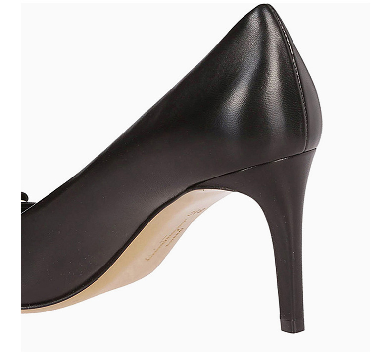 商品Salvatore Ferragamo|Salvatore Ferragamo 菲拉格慕 女士黑色皮革高跟鞋 01-P337-704655,价格¥3607,第9张图片详细描述