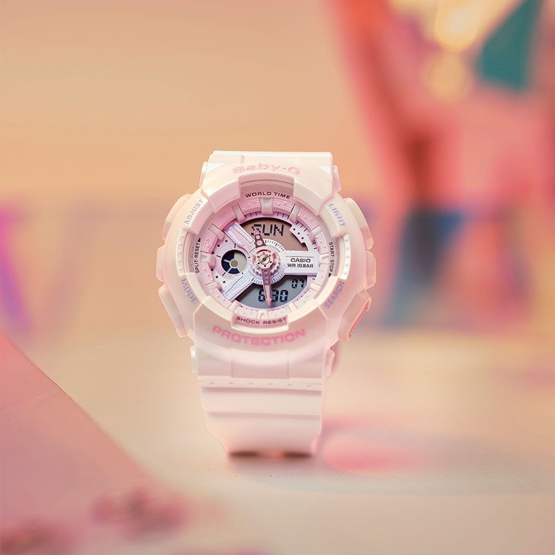 商品[国内直发] Casio|卡西欧女表BABY-G白昼黑色小魔女主题可爱 防震 100M防水 夜光 LED照明,价格¥743,第3张图片详细描述