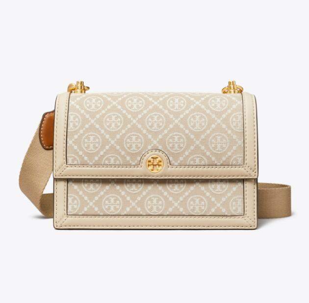 商品Tory Burch|汤丽柏琦单肩斜挎包女款深蓝棕色（香港仓发货）,价格¥2658,第9张图片详细描述
