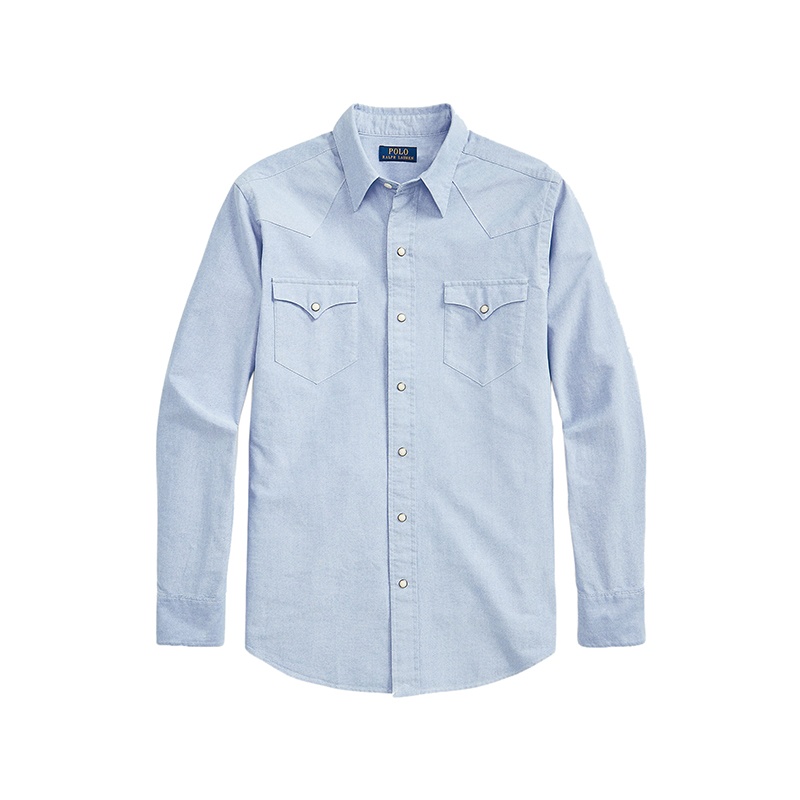 商品Ralph Lauren|拉夫劳伦 男士纯��棉尖领长袖衬衫（2色可选）,价格¥1455,第4张图片详细描述