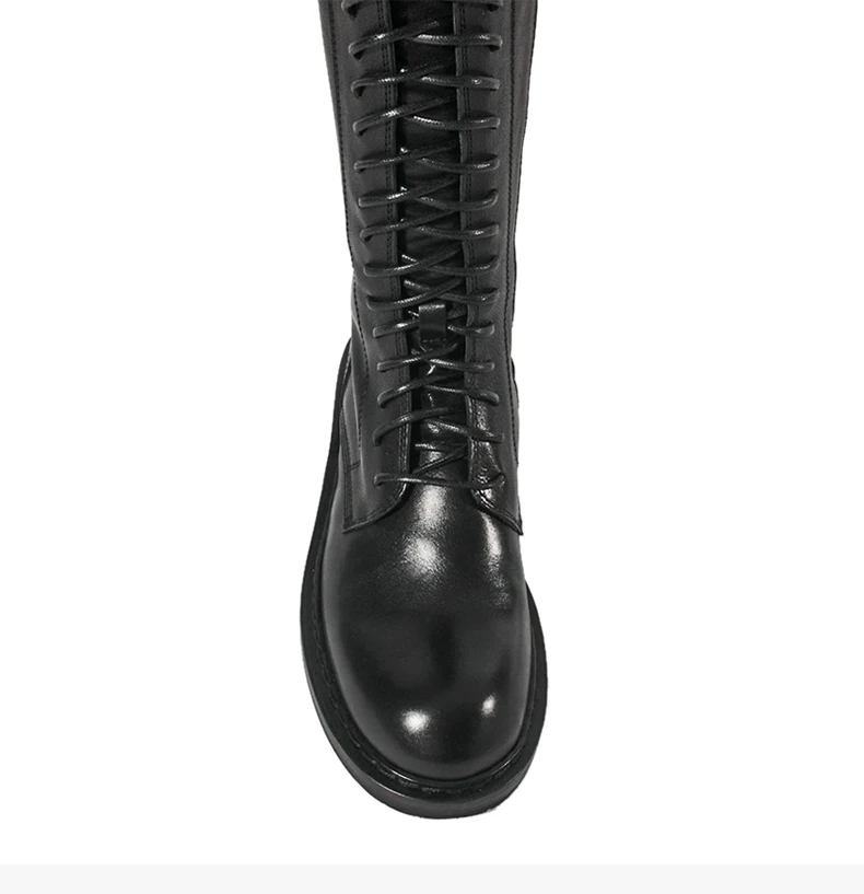 商品[国内直发] ANN DEMEULEMEESTER|ANN DEMEULEMEESTER 黑色女士长筒靴 21012833-380-099,价格¥7234,第8张图片详细描述