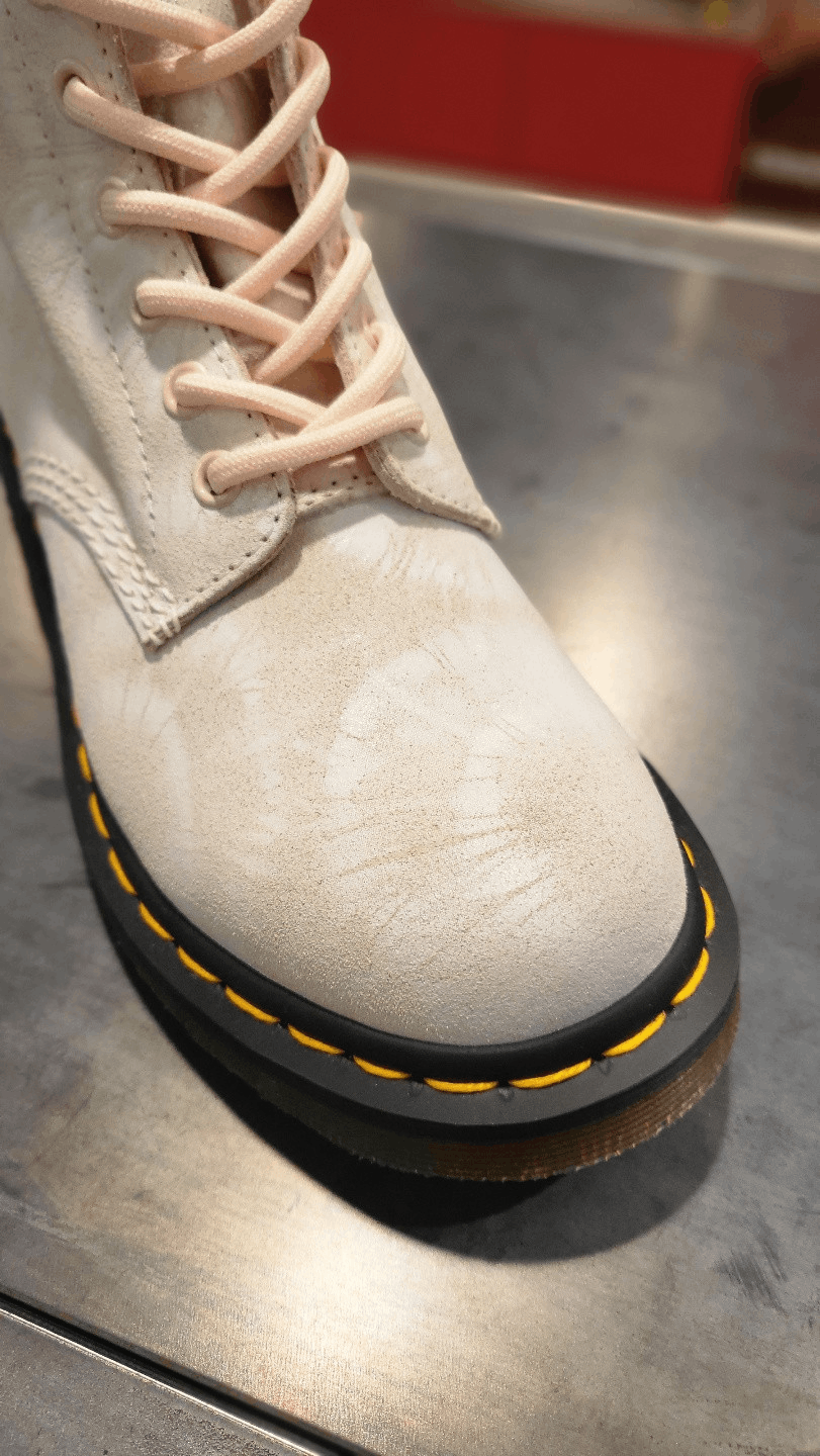 商品Dr. Martens|【Brilliant|包邮包税】马汀博士 马丁靴 1460 Pascal Shell Pink/White Tie Dye Printed Suede 26406971,价格¥571,第6张图片详细描述