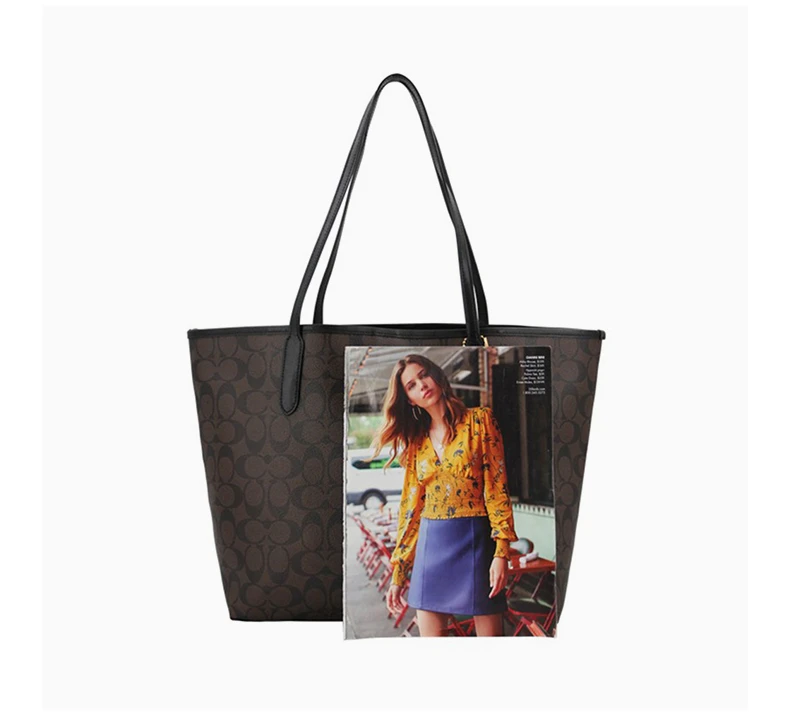 商品[国内直发] Coach|COACH 棕色女士手提包 F5696IMAA8,价格¥1815,第5张图片详细描述