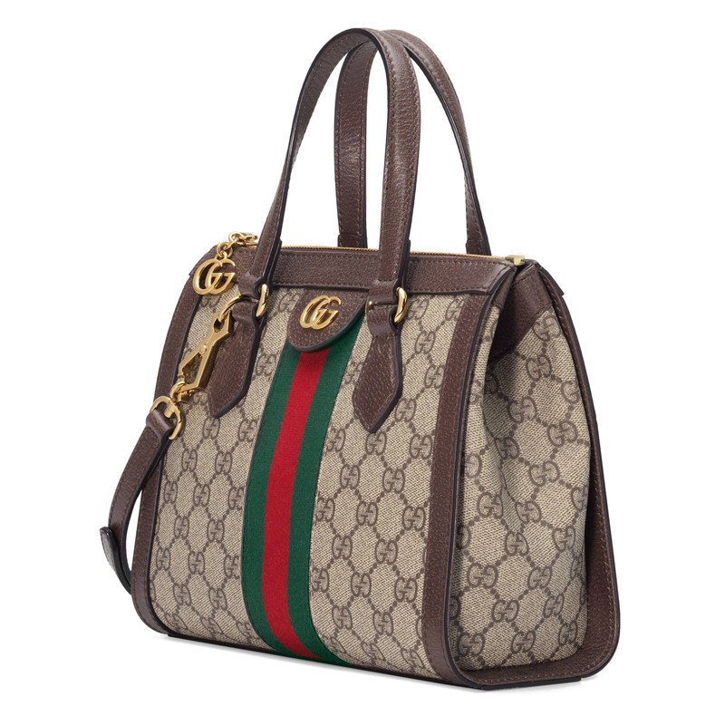 商品Gucci|GUCCI/古驰 Ophidia新款女士小号米色帆布单肩手提包547551 K05NB 8745,价格¥13247,第4张图片详细描述