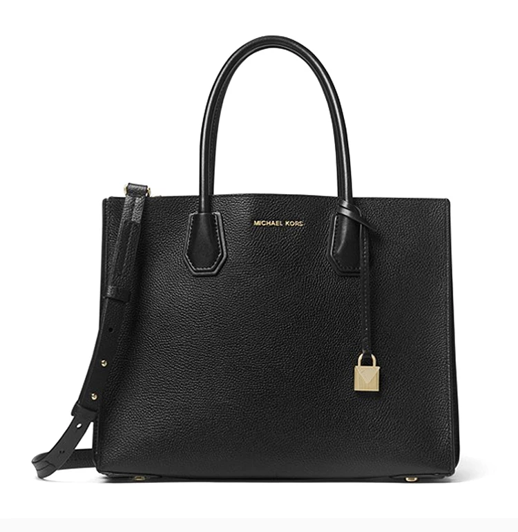 商品Michael Kors|Michael Kors 迈克高仕 女士黑色牛皮单肩包手提包 30F8GM9T3T-BLACK,价格¥2152,第4张图片详细描述
