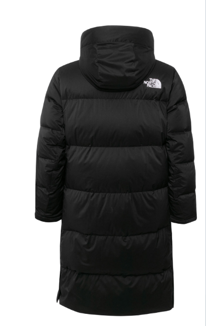 商品The North Face|【享贝家】（国内现货）THE NORTH FACE 胸前LOGO印花连帽长款羽绒服 冬季 男女同款 黑色 NC2DN72A G-LY,价格¥1710,第2张图片详细描述