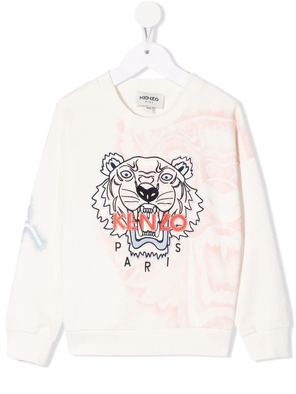 商品Kenzo|KENZO 女孩虎纹刺绣长袖卫衣 K15521-152,价格¥949,第1张图片详细描述