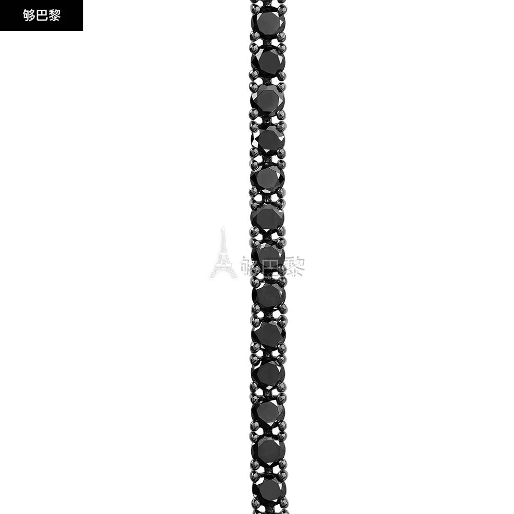 商品Fred|包邮包税【预售7天发货】 FRED 23秋冬 女士 其他配饰 18K WHITE GOLD BLACK DIAMOND LINE BRACELET 6J0203,价格¥113550,第4张图片详细描述