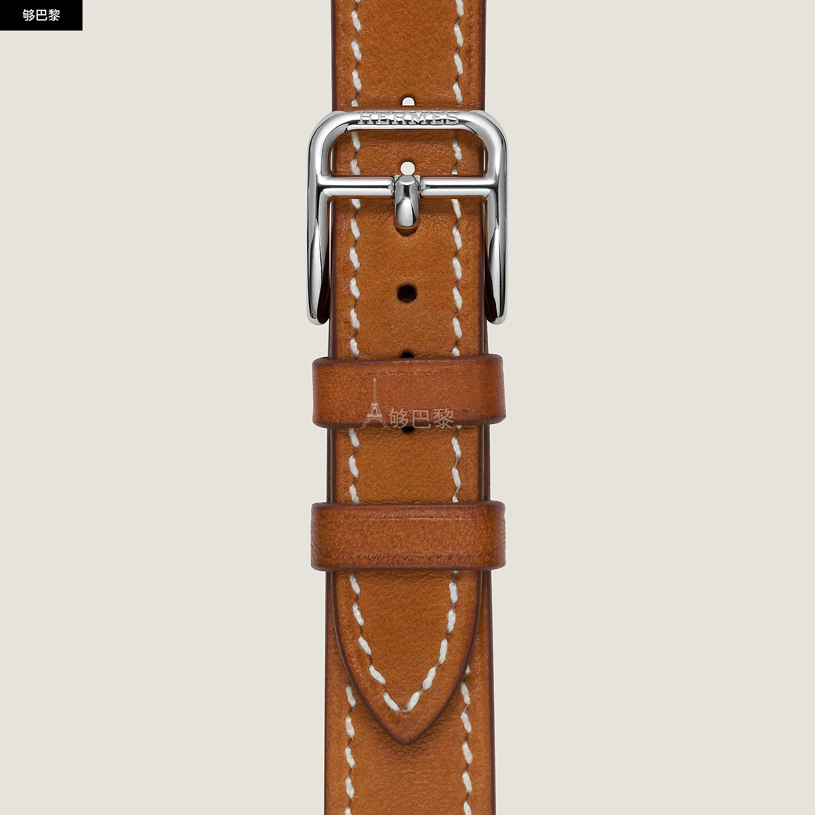 商品Hermes|【预售】 爱马仕 24秋冬 女士 手表带 Bracelet pour Heure H Petit modèle 25 mm, simple tour WKB0063WK34103,价格¥3086,第3张图片详细描述