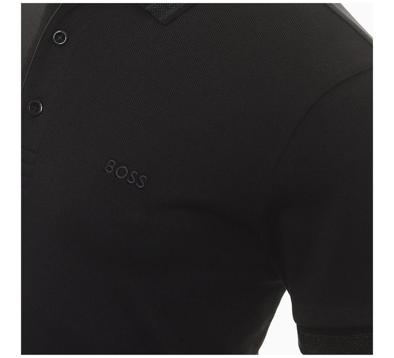 商品[国内直发] Hugo Boss|HUGO BOSS 黑色男士POLO衫 50468983-008,价格¥616,第6张图片详细描述