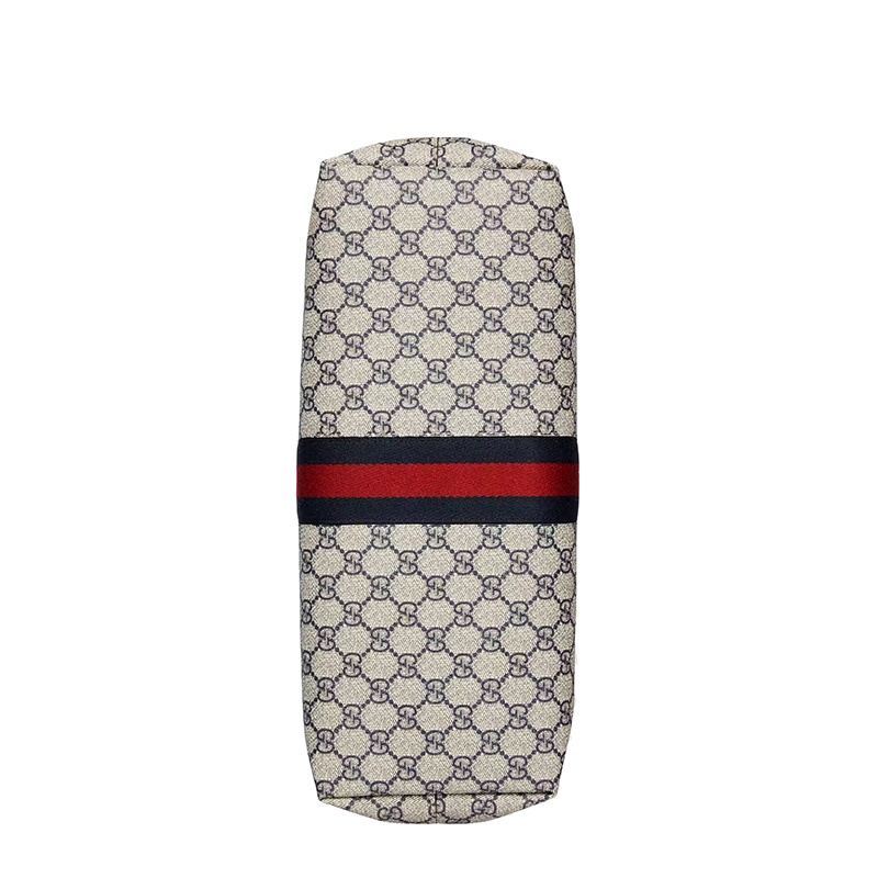 商品Gucci|Gucci/古驰 22春夏新款Ophidia系列 女士中号米色/蓝色提花帆布红蓝织带双G老花双提手托特包 63168596IWN4076,价格¥13397,第8张图片详细描述
