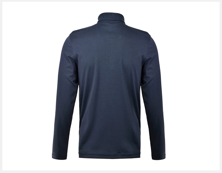 商品Hugo Boss|Hugo Boss 雨果博斯 男士纯棉时尚休�闲翻领长袖POLO衫 PIROL-0510-410,价格¥812,第7张图片详细描述